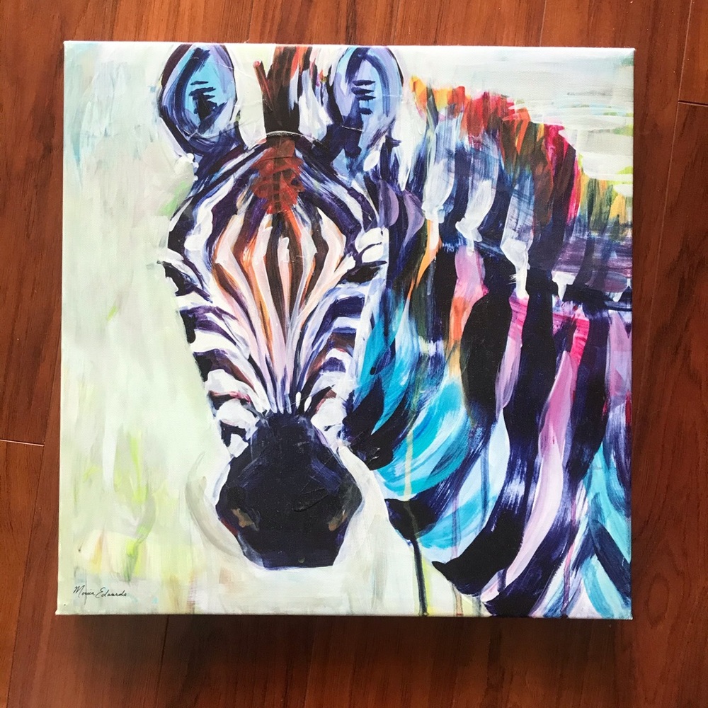Wall Canvas, Zebra painting